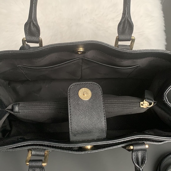 NWOT Calvin Klein Gold Studded Leather Tote - Picture 12 of 13